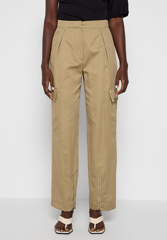 Calvin Klein COTTON LINEN CARGO P, PBS Sand (ZZO2U1J96-B00) Women