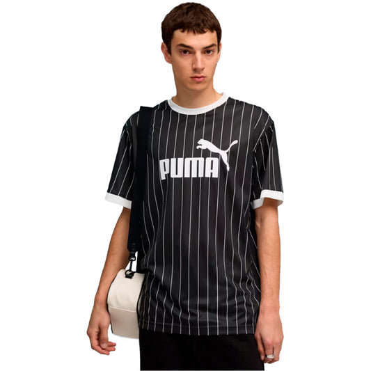 Puma Essentials Striped Jersey Black (688263-01) Men