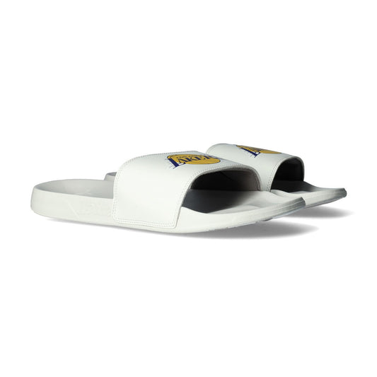 Islide USA Slides Motto Los Angeles Lakers White White (375433-10-INTLAKERSP) Unisex