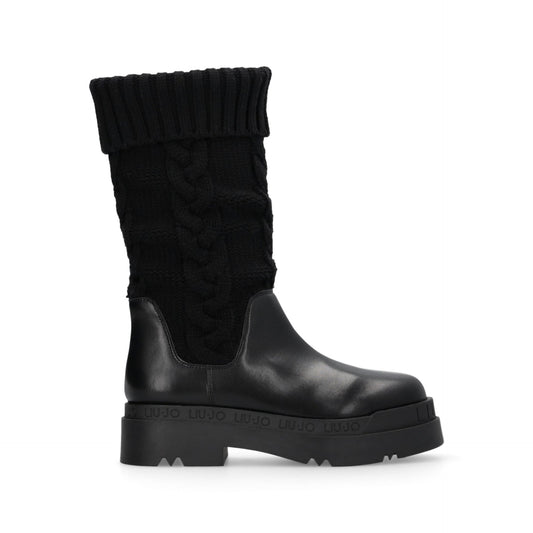 LOVE 65 - BOOT KNIT/SPREADING BLACK Women
