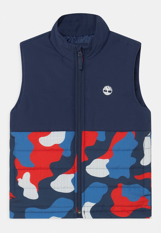 Timberland PUFFER JACKET SLEEVELESS dark blue (TI124L03O-K11) Kids