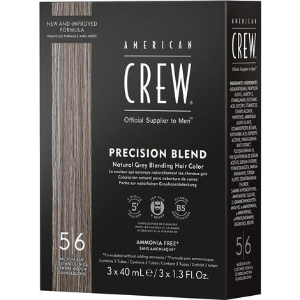American Crew Precision Colour 5-6 Medium Ash 3x40ml