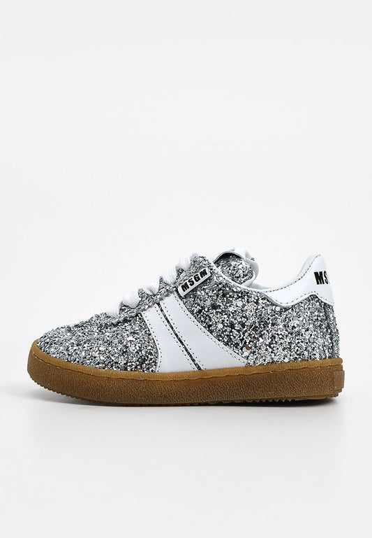 GLITTER LACE-UP LOW RETRO SNEAKERS Girls