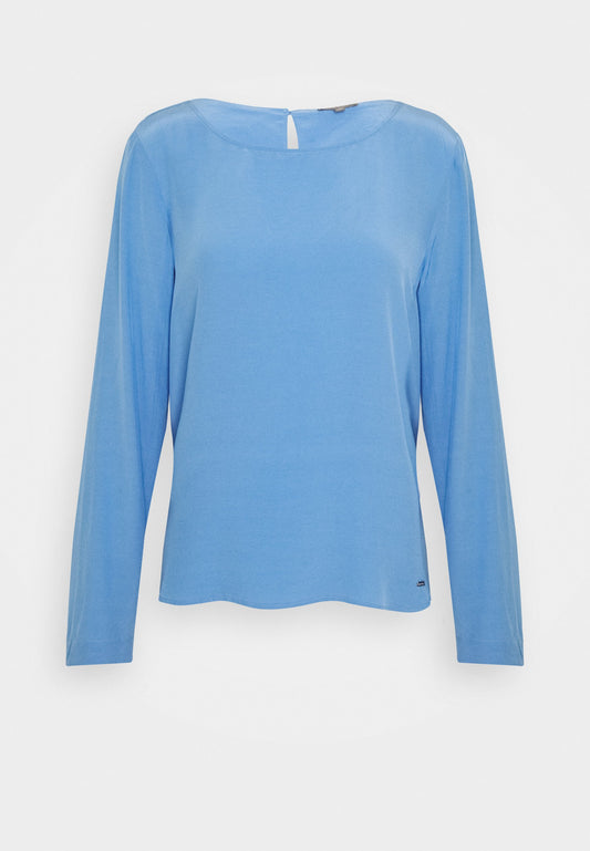 mine to five TOM TAILOR blouse basic solid Light Blue (T0X21E00C-K11) Women