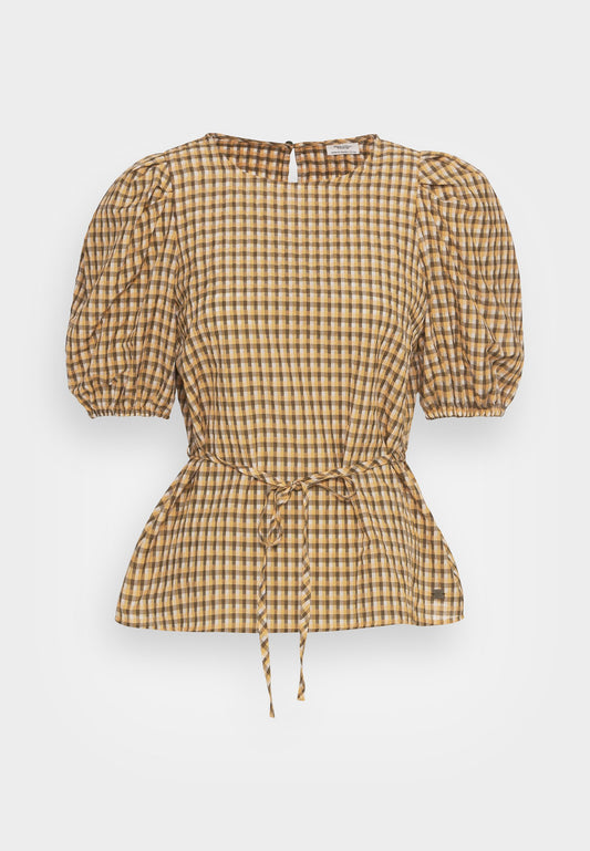 Blouse, wrap, 3 4 sleeves Women