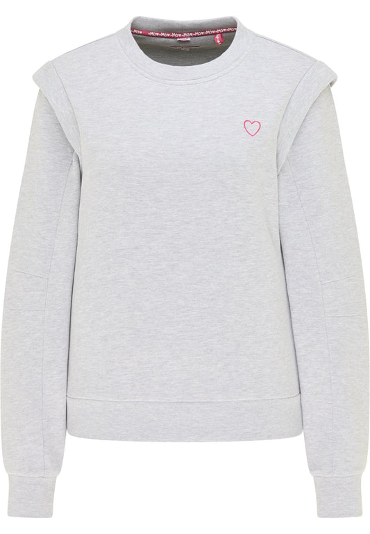 myMo Sweater Mottled Light Grey (1MY21D0CR-C11) Women