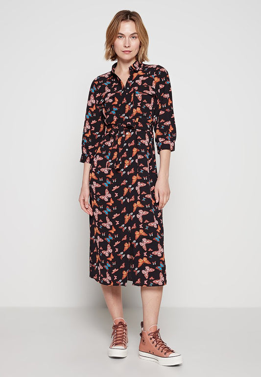 ONLNAYA POLY 3/4 LONG SHIRT DRESS PTM Women