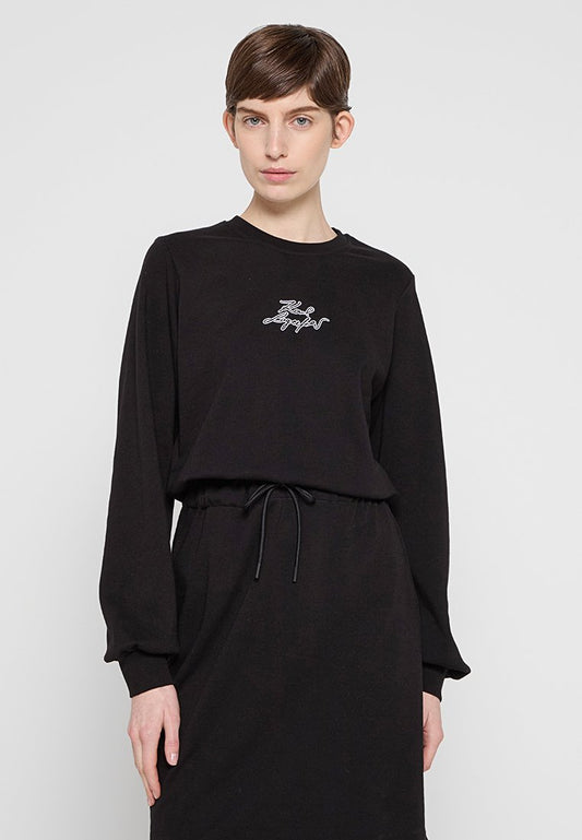 KARL LAGERFELD SIGNATURE VARSITY SWEAT DRESS (ZZO30GA29-Q00) Women