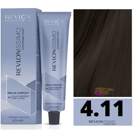 Revlon Professional Revlonissimo Colorsmetique 411 Medium Chestnut Intense Ash 60ml
