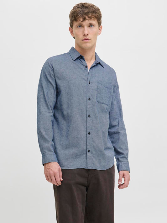 Jack & Jones Essentials JJECLASSIC MELANGE SHIRT L/S NOOS (12278416) Men