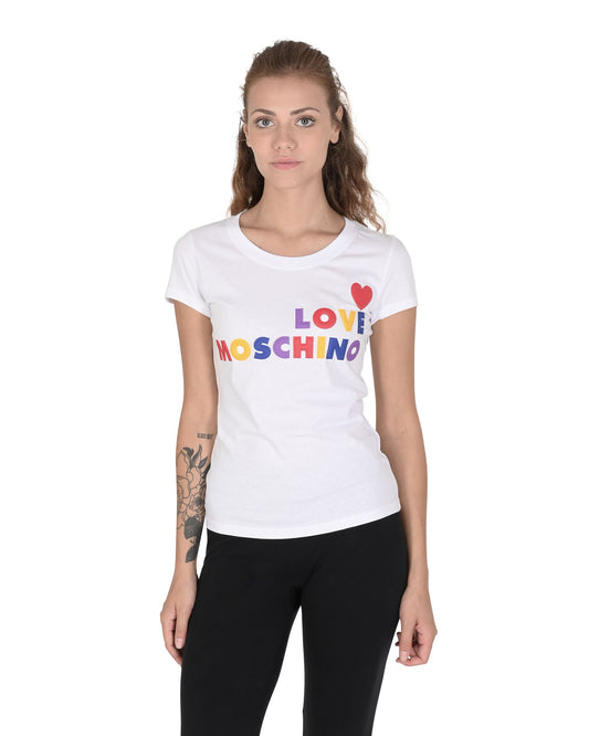 Love Moschino White T-Shirt (101686) Women