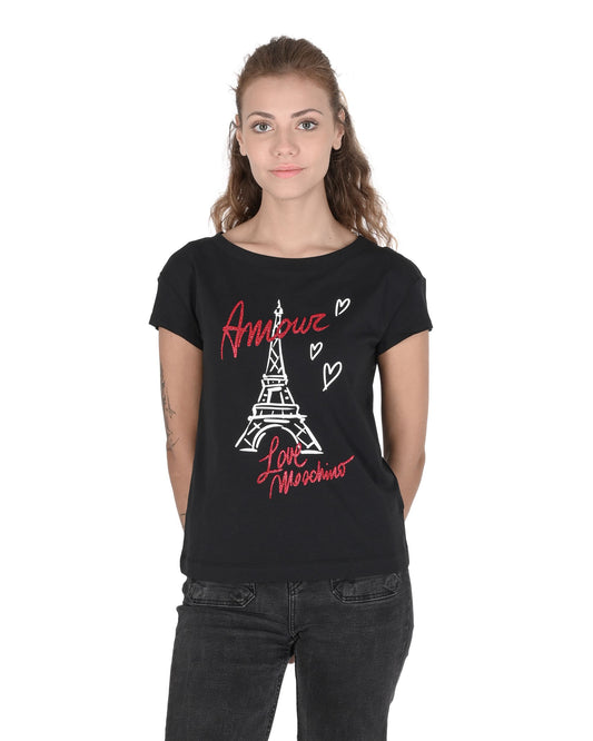 Love Moschino Black T-Shirt (101692) Women