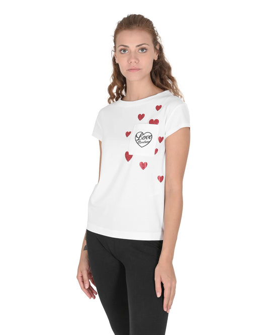 Love Moschino White T-Shirt (101693) Women