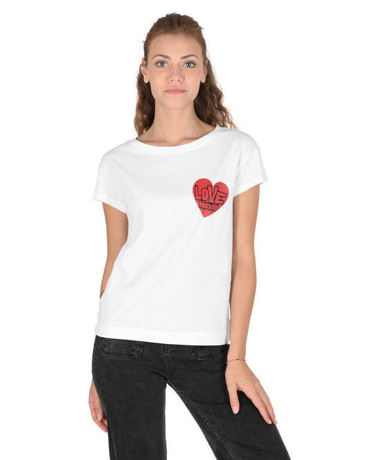 Love Moschino White T-Shirt (101697) Women