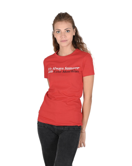 Love Moschino Red T-Shirt (101700) Women