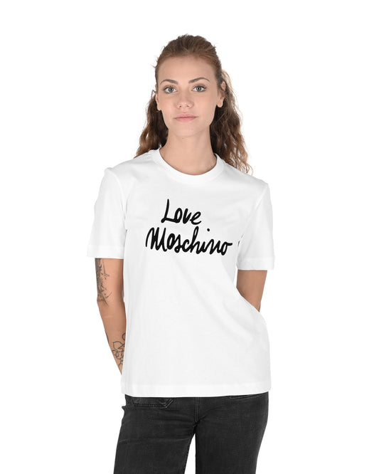 Love Moschino White T-Shirt (101706) Women