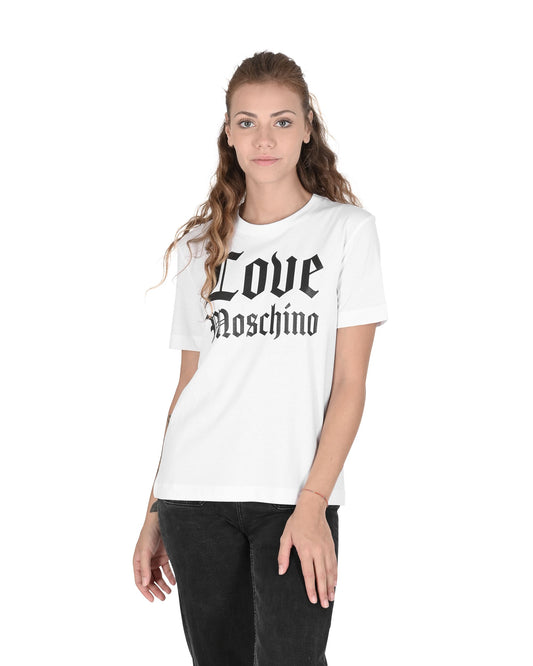 Love Moschino White T-Shirt (101712) Women