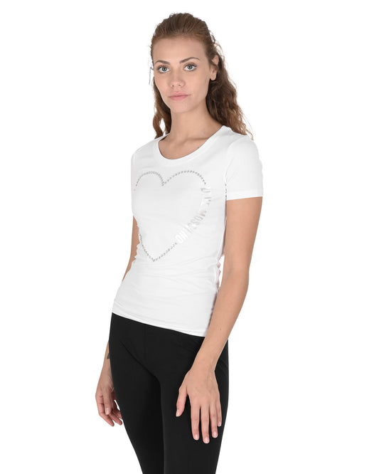 Love Moschino White T-Shirt (101716) Women
