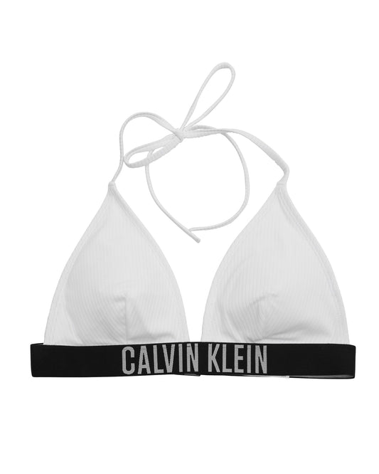 Calvin Klein Womens Swim Top KW0KW02750YAA White