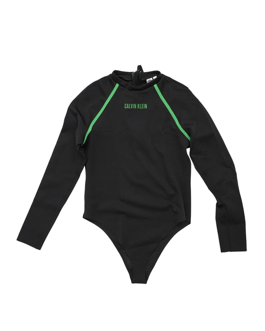 Calvin Klein Womens Rashguard KW0KW02790BEH Black