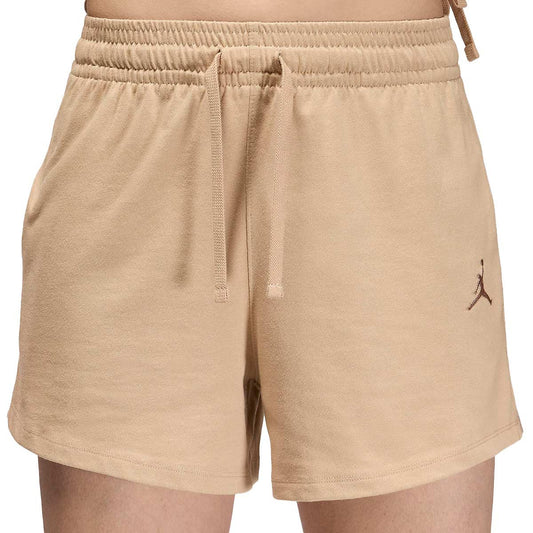 Jordan Shorts Knit Solid Core Legend Lt Brown (FN5795-203) Women