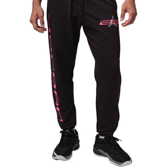 Jordan Pants Sport Crossover Gfx Fleece Black-Infrared 23-White (IO8933-010) Unisex