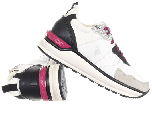 SHOES U.S. POLO ASSN. - OPHRA006-WHI-BLK01 Women