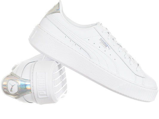 Puma Basket Platform Iridescent JR 370828-01 Women's Shoes Kids