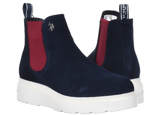 U.S. Polo Assn. Shoes PENNY004 BLU005 Ankle Boots (5973) Women