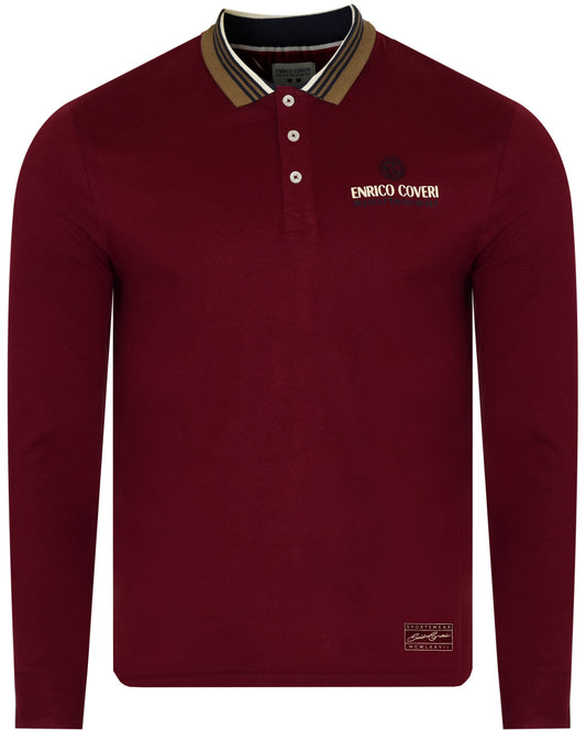 ENRICO COVERI LONG-SLEEVE POLO SHIRT - CO42504/522 Men