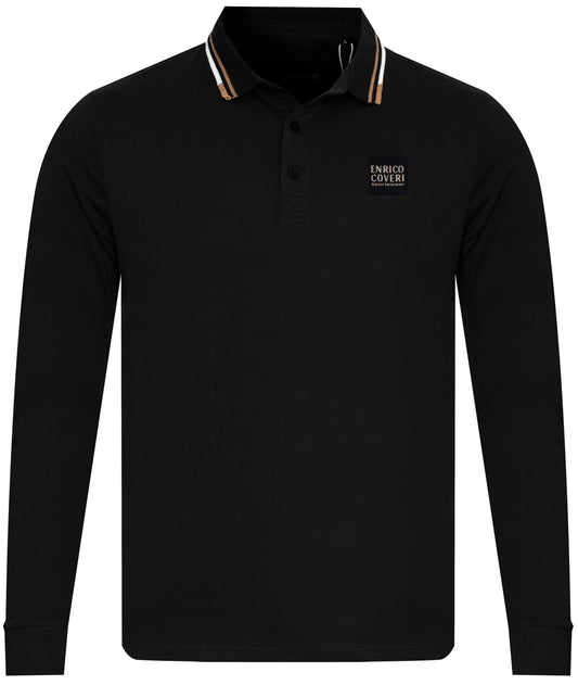 ENRICO COVERI LONG-SLEEVE POLO SHIRT - CO52507/000 Men