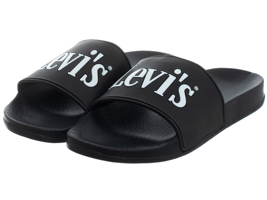 LEVI'S Slides POOL VPOL0251S BLACK 0003 (9458) Women