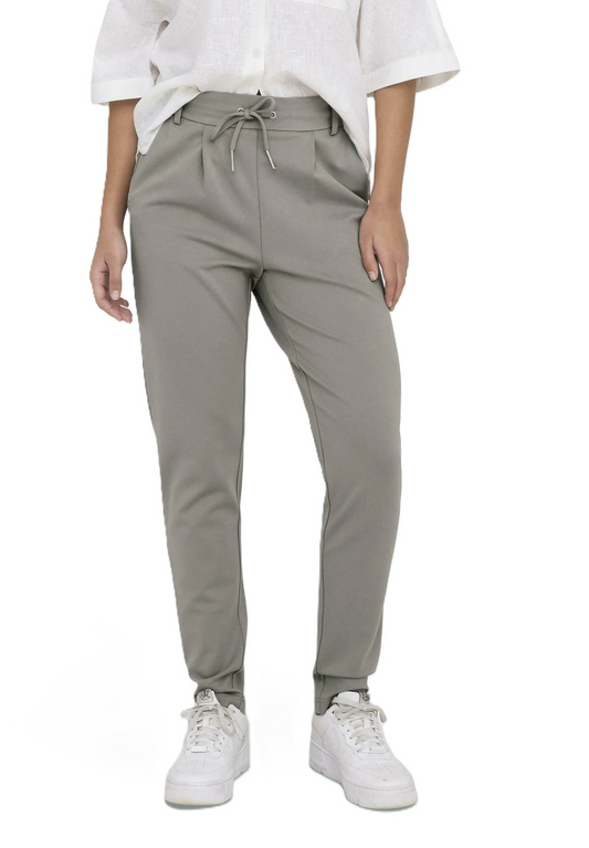 ONLY Women's Trousers Fabric ONLPOPTRASH LIFE EASY COL PANT PNT NOOS ROCK RIDGE (10231) Women