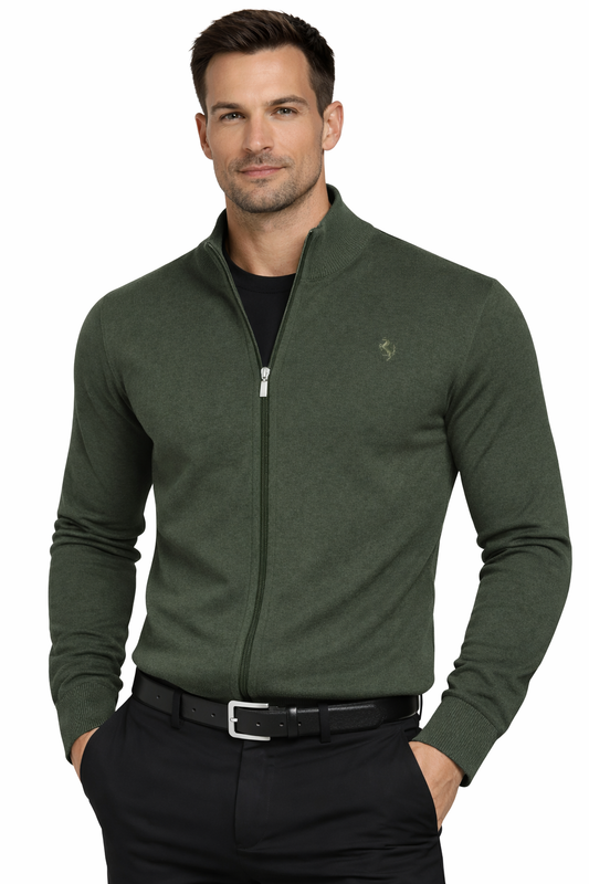 POLO LARA Sweater Zip Up KHAKI K (8904) Men