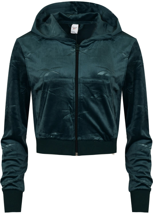 REEBOK SWEATSHIRT CL ENERGY Q4 VELOUR FZ HK4933 Women