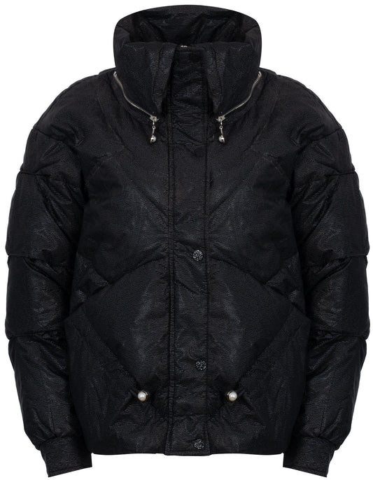 ROMEO GIGLI JACKET WITH HIGH COLLAR - 01W24 R04 / NERO Women