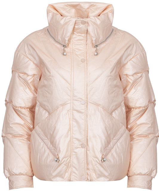 ROMEO GIGLI DOWN JACKET WITH HIGH COLLAR - 01W24 R04 / ROSA Women