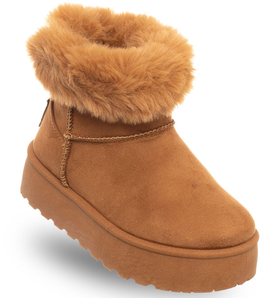 LEATHER ANKLE BOOTS - SOLO SOPRANI COUTURE - SCG421P84/21 HUGH PLAT GIRL CAMEL Kids