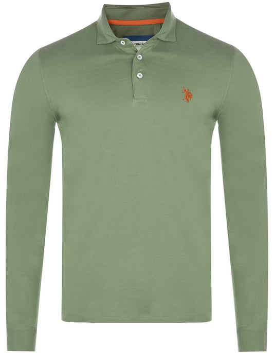 U.S. POLO ASSN. LONG-SLEEVE POLO SHIRT SANK 177 66348 52905 148 Men