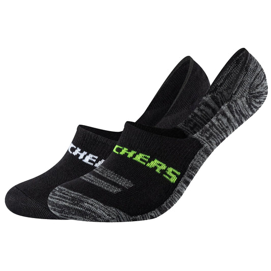 Skechers 2PPK Mesh Ventilation Footies Socks SK44008-9997 Unisex