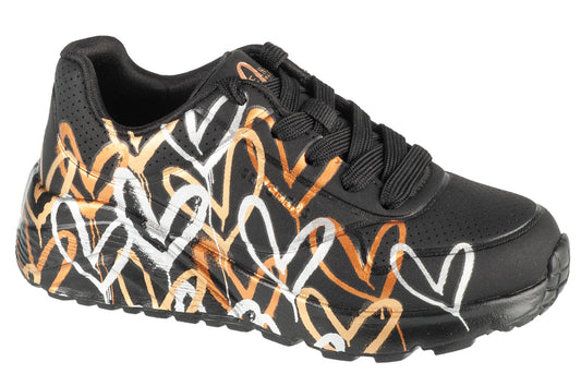 Skechers JGoldCrown: Uno Lite - Metallic 314067L-BKGD Kids