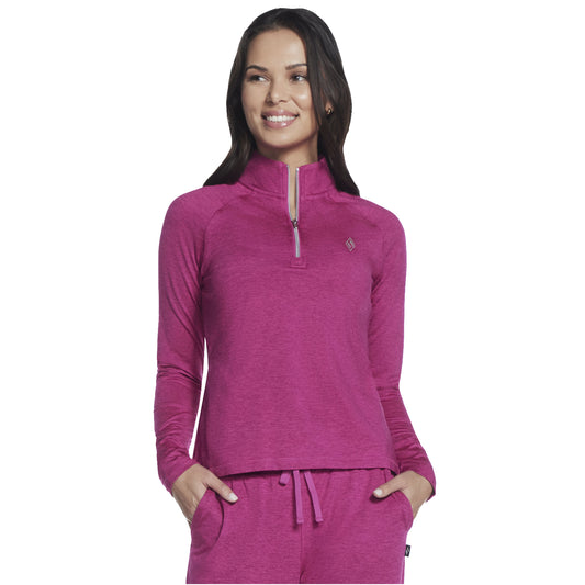 Skechers Skech-Knits Ultra Go 1/4 Zip LT4-PNK Women