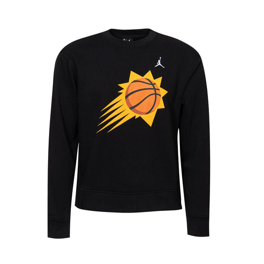 Jordan Sweatshirt Phoenix Suns Jumpman Crew Courtside Statement Black (JR-EY2B7NBG3-SUN) Kids