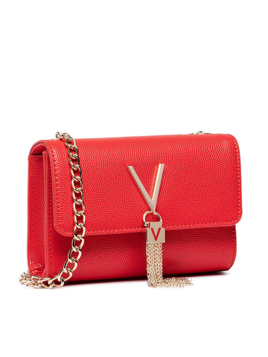 Mario Valentino Red Leather Crossbody Bag (VBS1R403G-003) Women