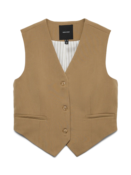 Tena Sleeveless Waistcoat Kelp (10340018) Women