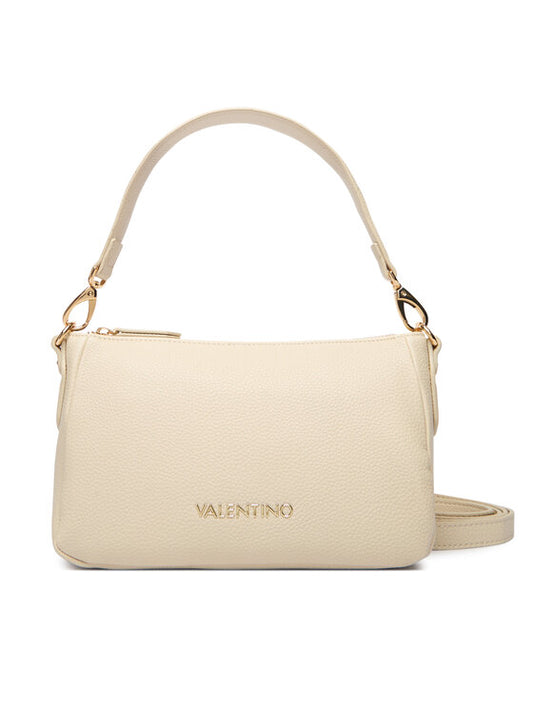 Mario Valentino Cream Leather Shoulder Bag (VBS7LX12-030) Women