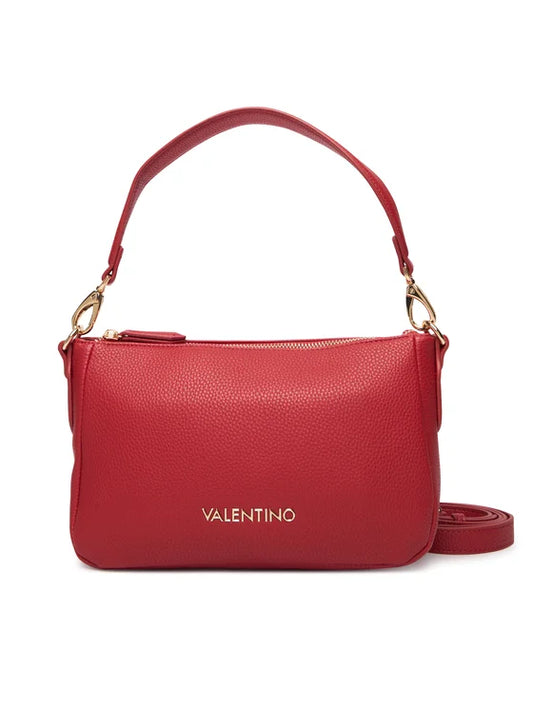Mario Valentino Red Leather Shoulder Bag (VBS7LX12-128) Women